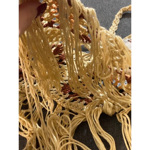 West of Melrose XS Crochet Fringe Boho Tank NWT - Picture 9 of 10